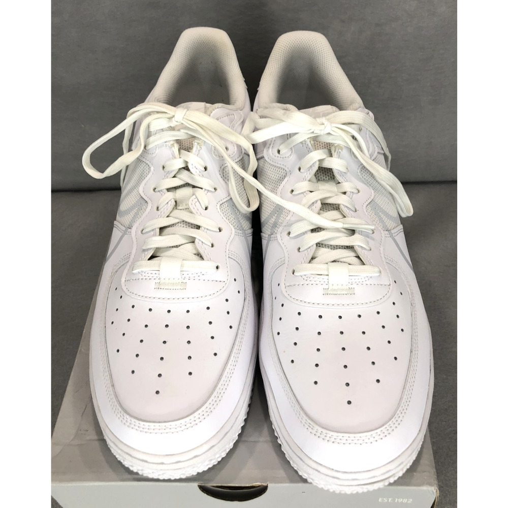 Size 14 Men's - Nike Air Force 1 React White/Pure Platinum - Style #CT1020-101